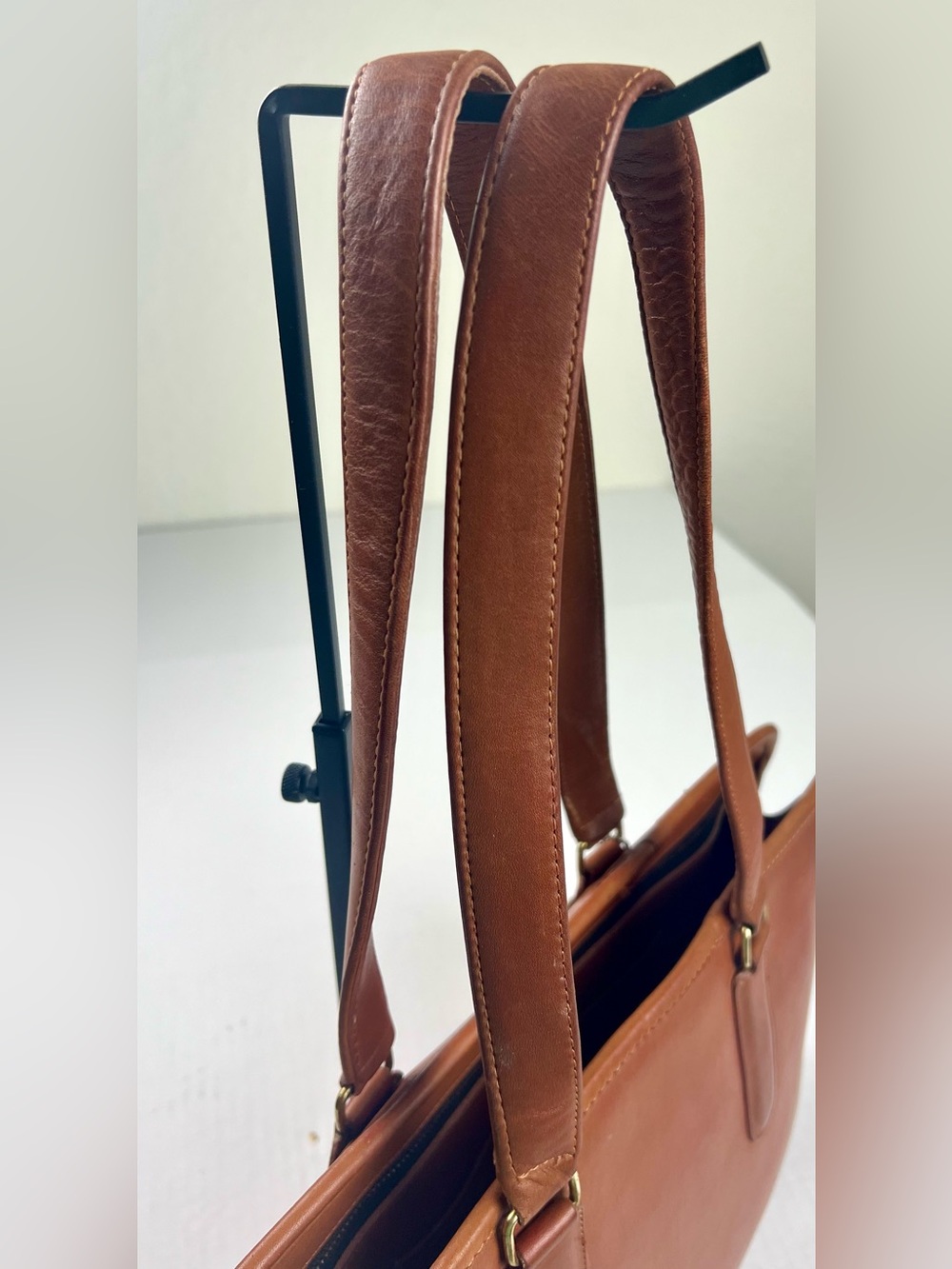 Vintage Coach British Tan Tote Bag Made in New York City USA - Picture 7 of 16
